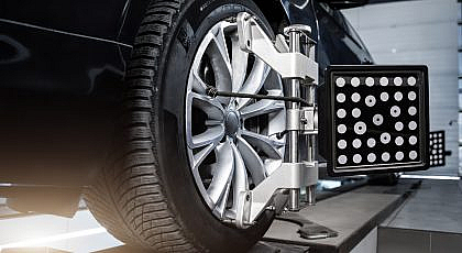 a tire on a car